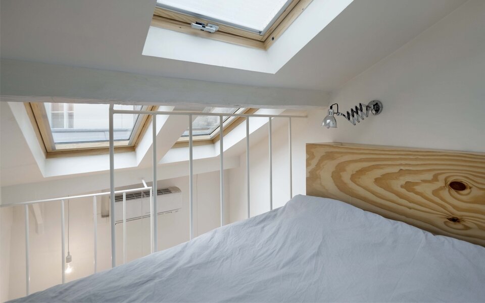 Tower Apartment – A Micro Apartment Over Several Floors Tower Apartment by Agence SML - Paris - Bedroom - Tiny Apartment - Humble Homes