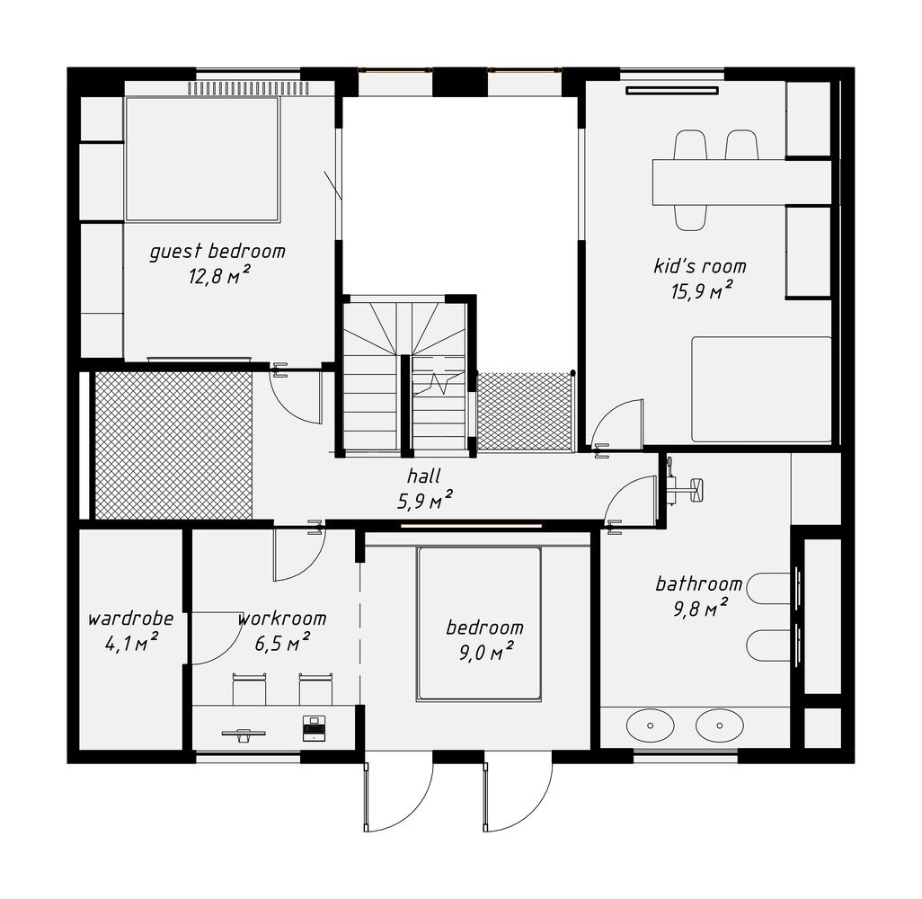 Family House Ruetemple Russia Floor Plan 2 Humble Homes