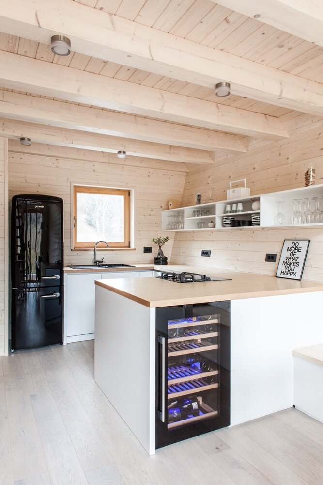 The Wooden House studio PIKAPLUS Slovenia Kitchen Humble Homes